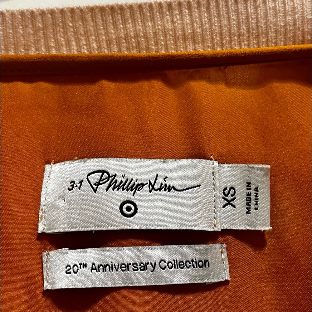 3.1 Phillip Lim 20th Anniversary Collection Orange Brick & Black Sweater - Picture 3 of 12
